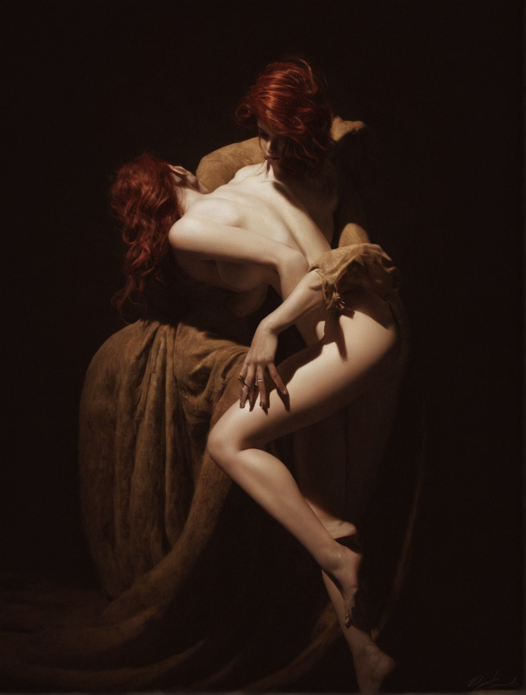 roberto ferri, oil on canvas, painting, art, artwork, dark art