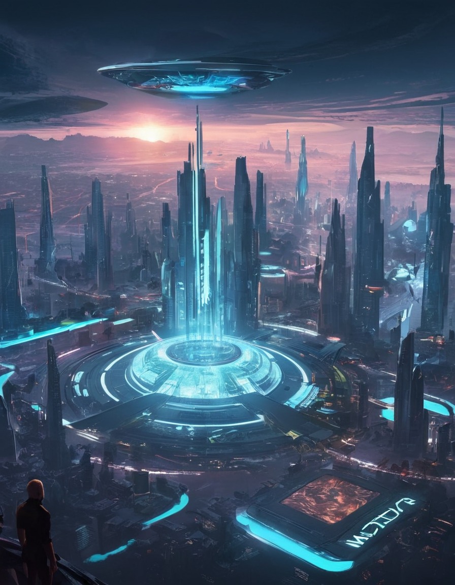 futuristic, utopian, society, technology, integration, future