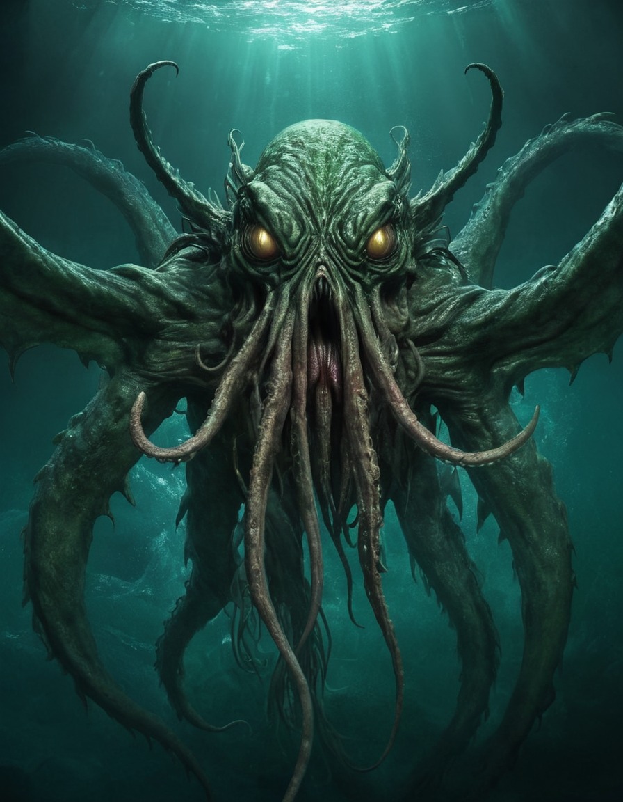 cthulhu, epic, horror, sea monster, mythical being, eldritch, great old one