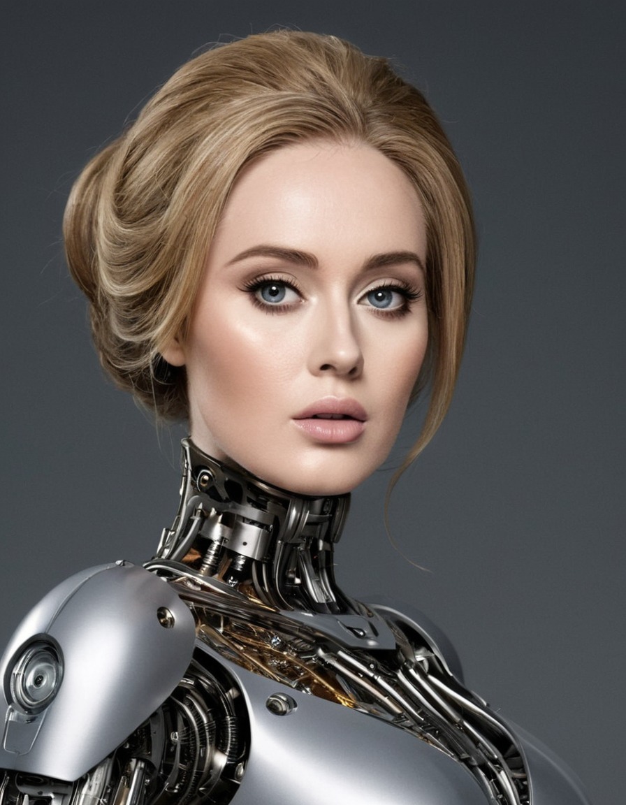 robot, artificial intelligence, adele, music, technology