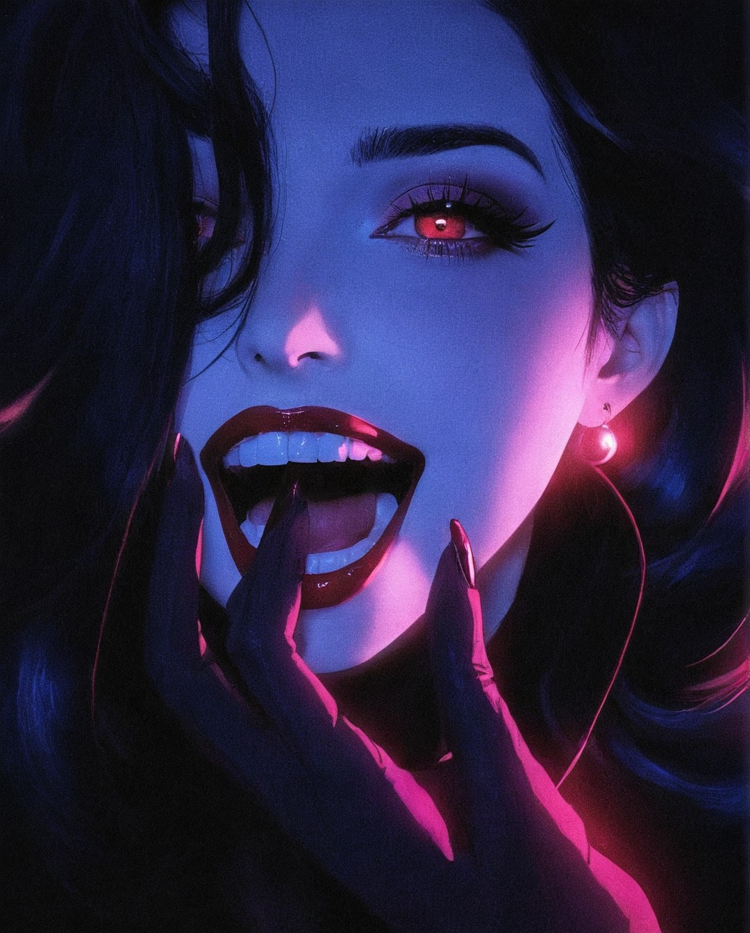 fullmetal alchemist, lust, art, purple, anime, sexy, pink, neon, aesthetic