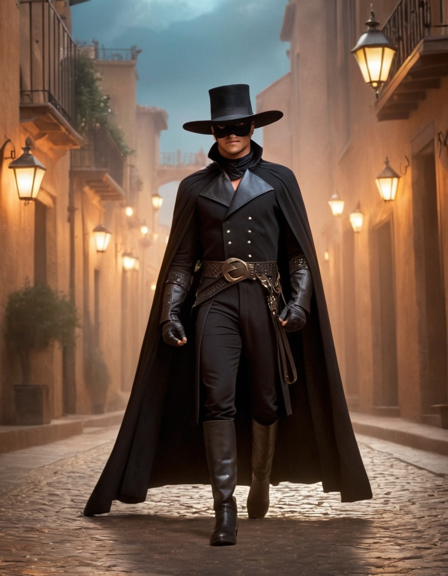 zorro, fictional character, costume, sword fighting, embarrassing moment, adventure, books