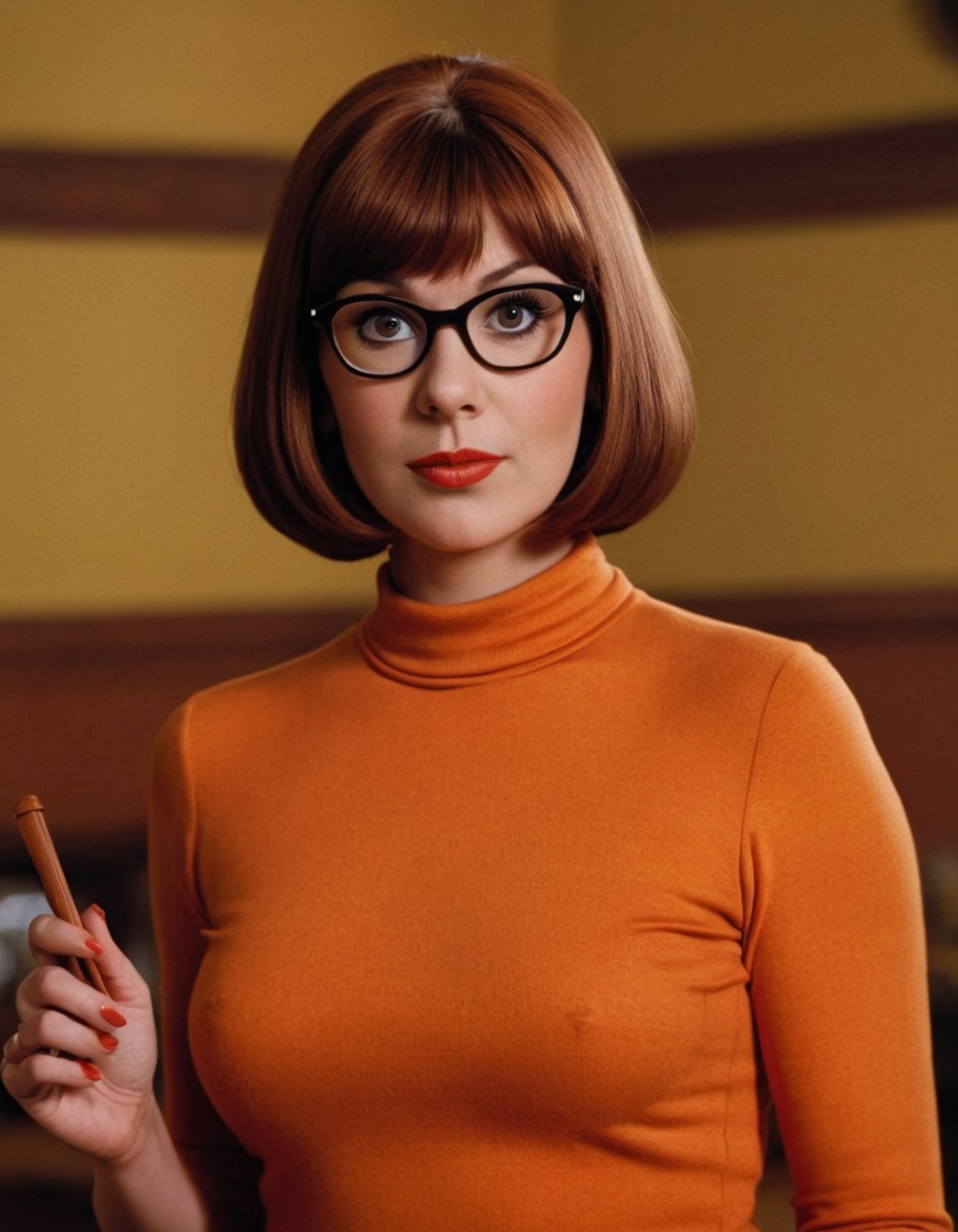 velma dinkley, scooby-doo, fictional character, mystery solver, beautiful woman