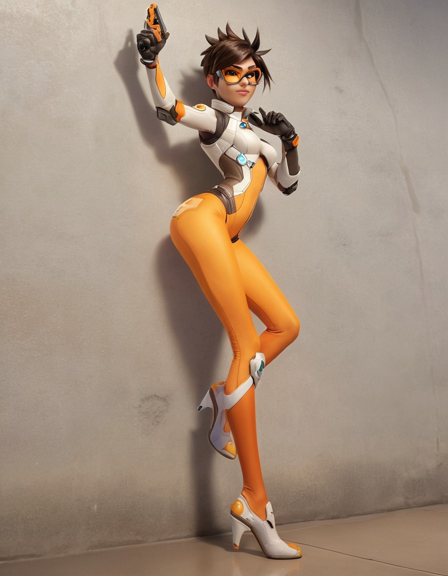 tracer, overwatch, first-person shooter, gaming, blink ability, british character, hero shooter