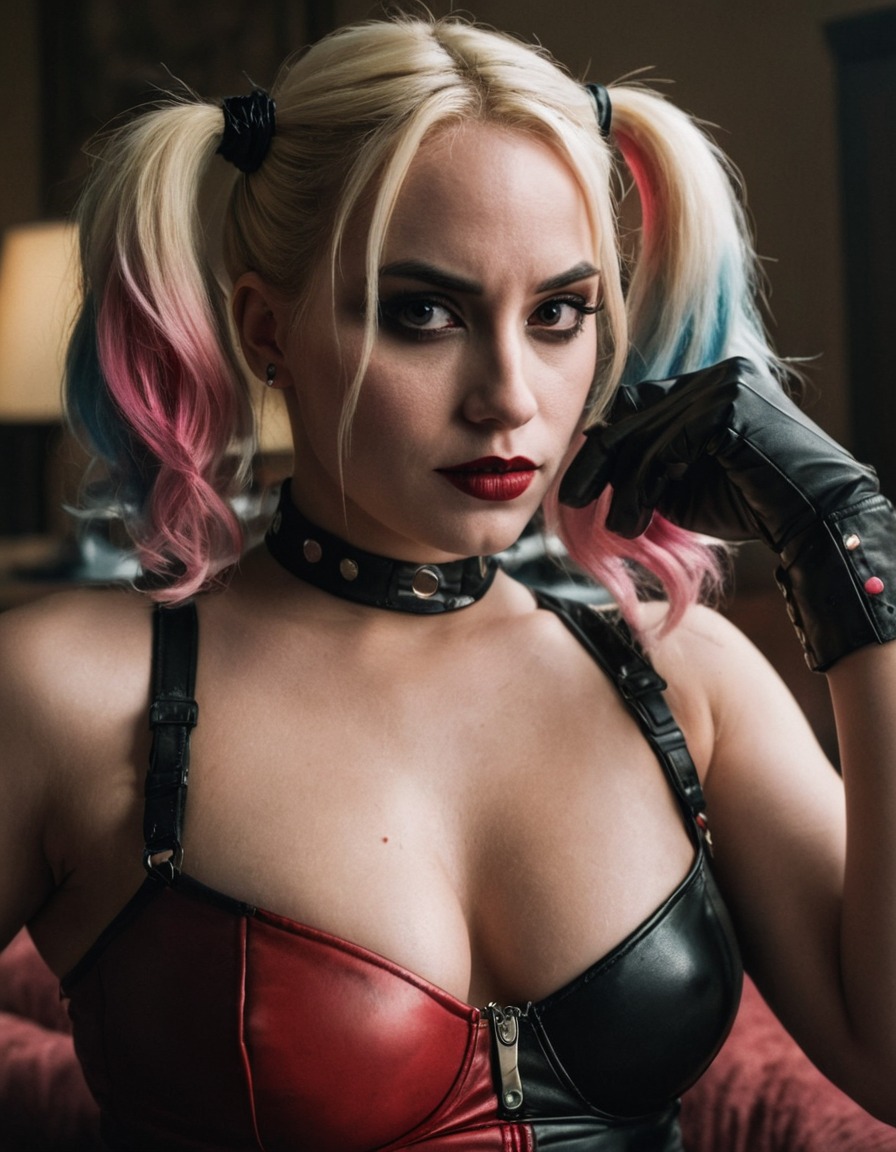 superhero, harley quinn, dc comics, villain, defeat, comic books, justice