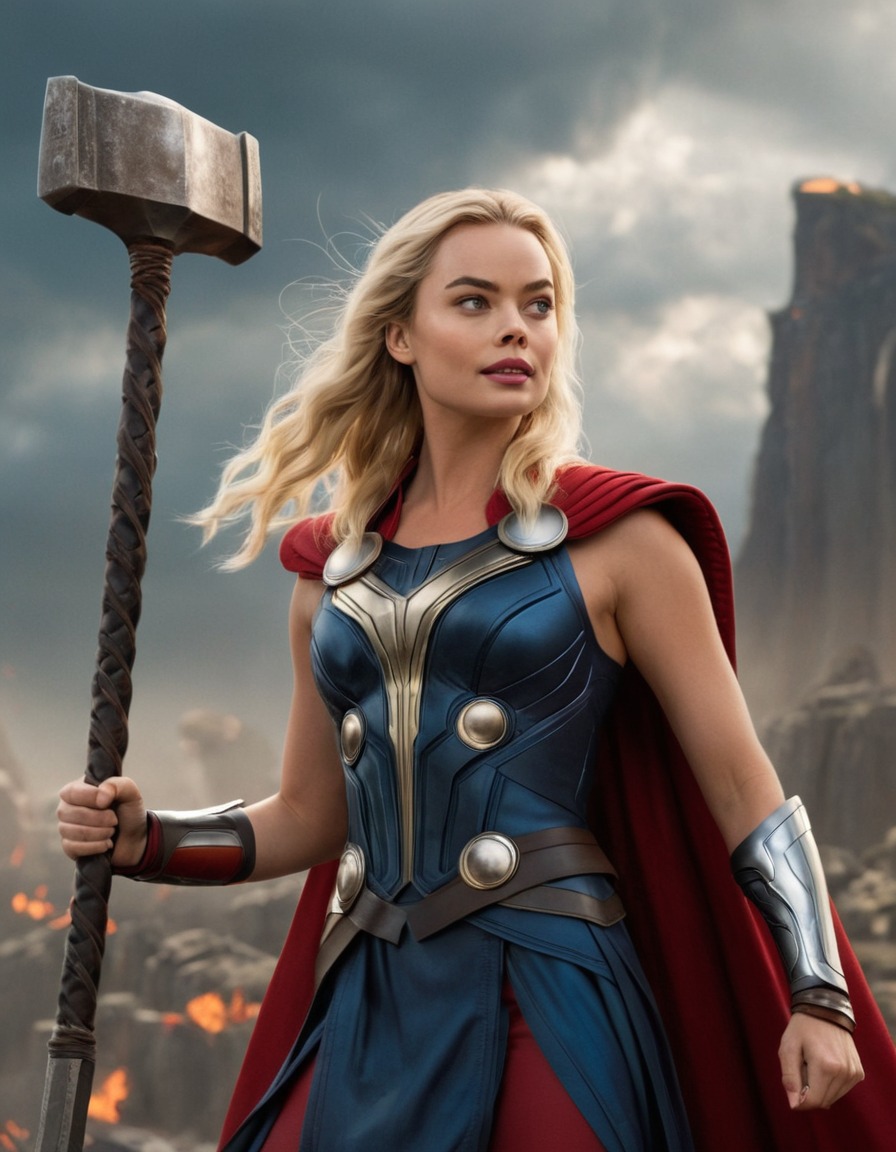 margot robbie, thor, marvel, goddess of thunder, actress, superhero, aspirational casting