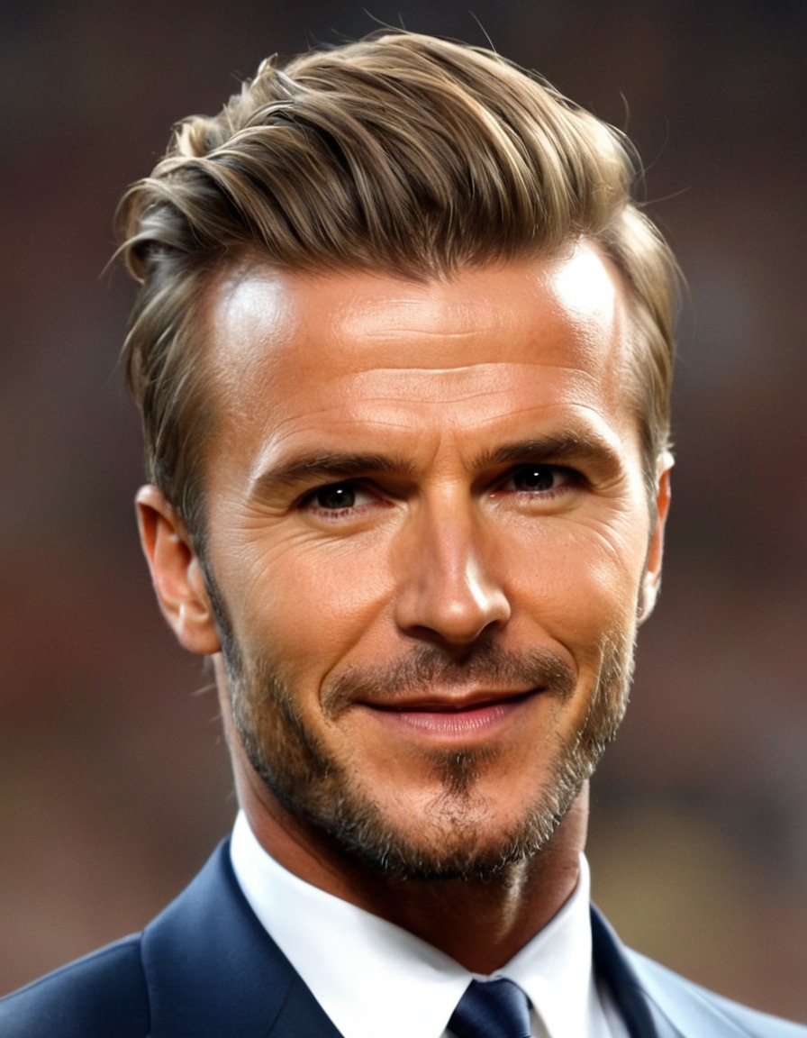 david beckham, caricature, funny, soccer player, english, celebrity, humor