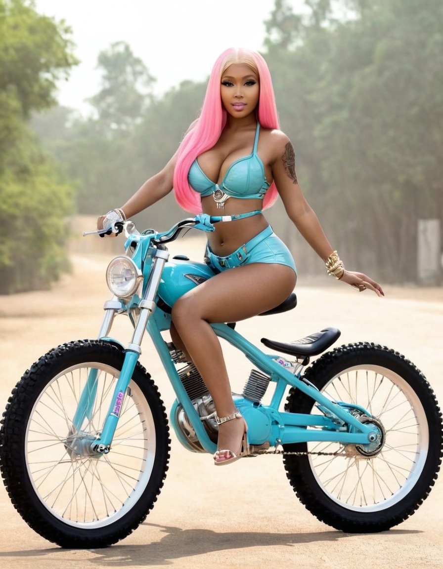 bike, nicki minaj, celebrity, music artist, fashion, hip hop, stylish