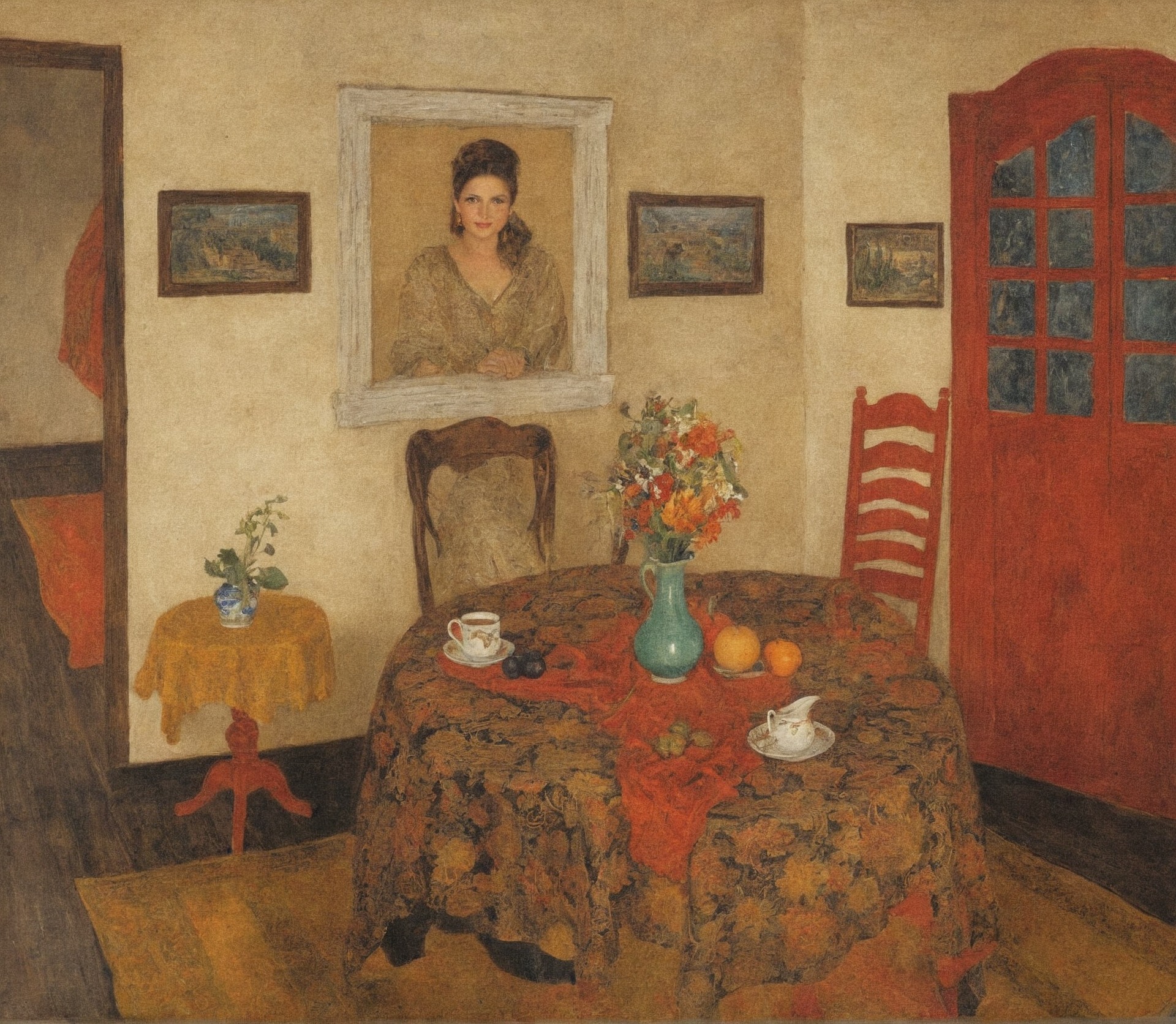 art, painting, fine art, paintings of interiors, paintings of domestic interiors, art history, léon de smet, the painted room art blog, artwork, art appreciation, oil painting, belgian artist, artist's home, art blogs on tumblr, art lovers on tumblr, impressionism