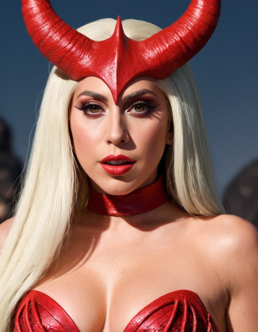 lady gaga, singer, music artist, demon, transformation, entertainment, pop culture