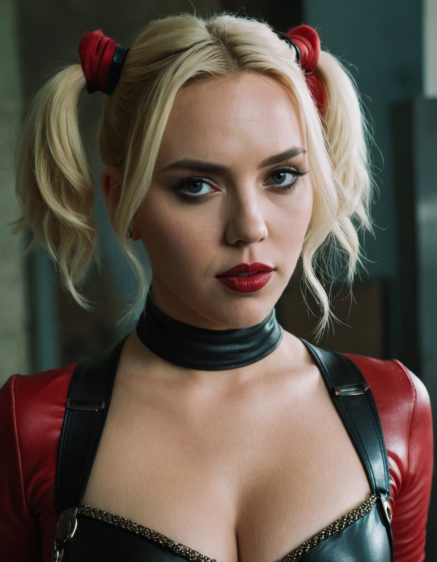 harley quinn, scarlett johansson, dc comics, superhero, actress