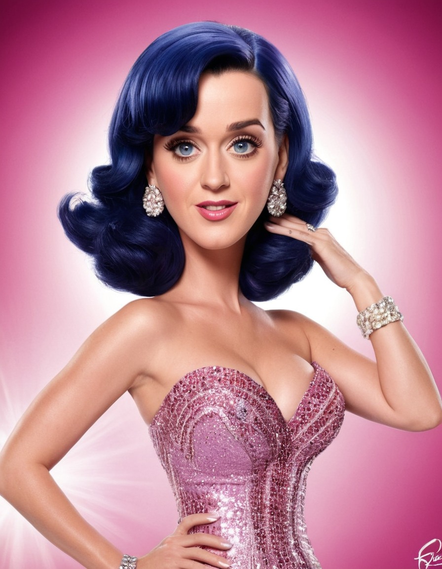 fun, katy perry, caricature, pop culture, humor, celebrity, music