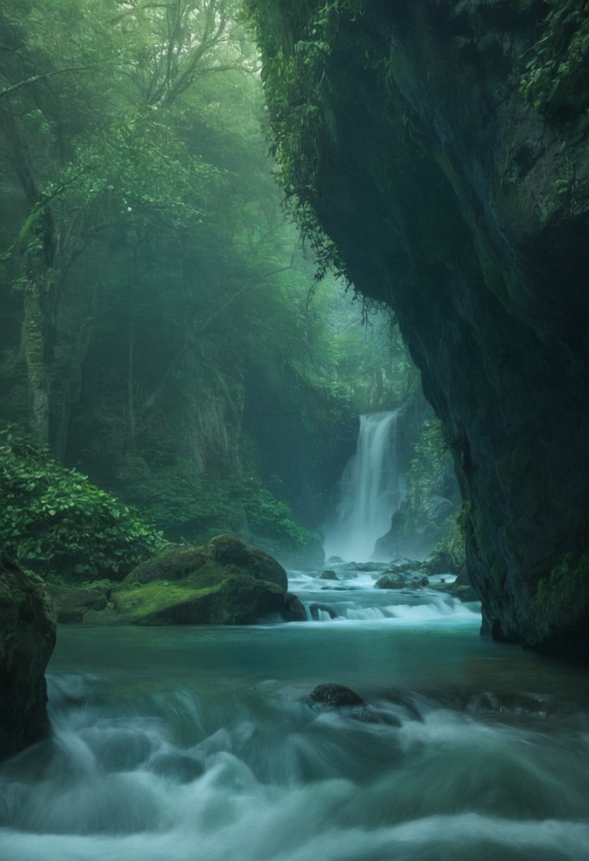 landscape, paradise, waterfall, nature, adventure, explore, travel, travelling, photography, gif, gifs, photographers on tumblr, aesthetic, cottagecore, fairycore, fairy, naturecore