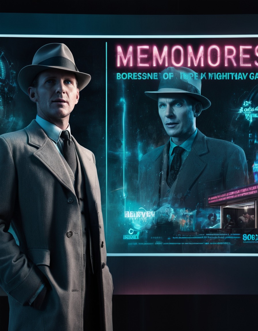 futuristic, noir, detective, hologram, memories, fallout, games, tv shows