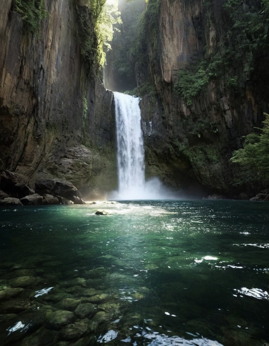 landscape, paradise, waterfall, nature, adventure, explore, travel, travelling, photography, gif, gifs, photographers on tumblr, aesthetic, cottagecore, fairycore, fairy, naturecore