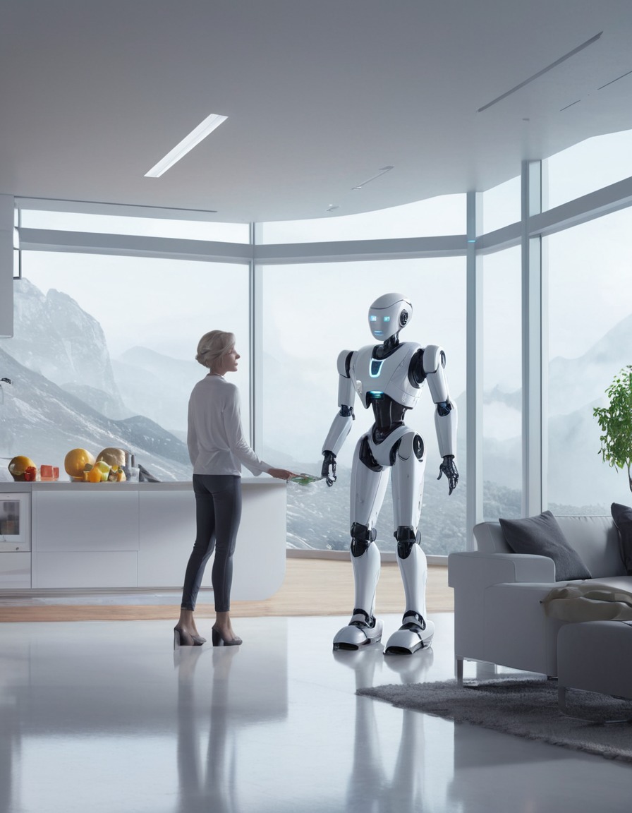 futuristic, robot, technology, home, automation, future