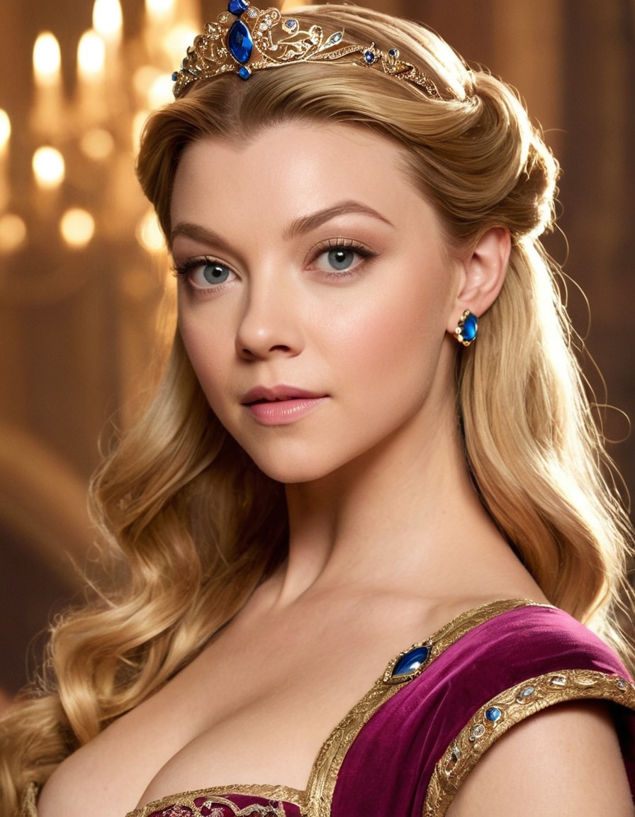 natalie dormer, actress, disney princess, beauty, fairy tale, fantasy, royalty