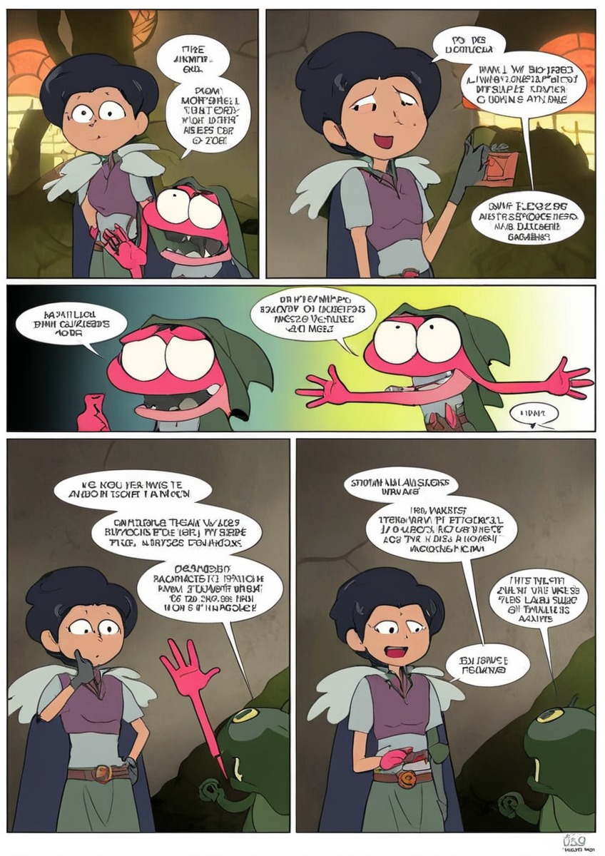 comic, amphibia, sprig, amphibiafanart, marcywu