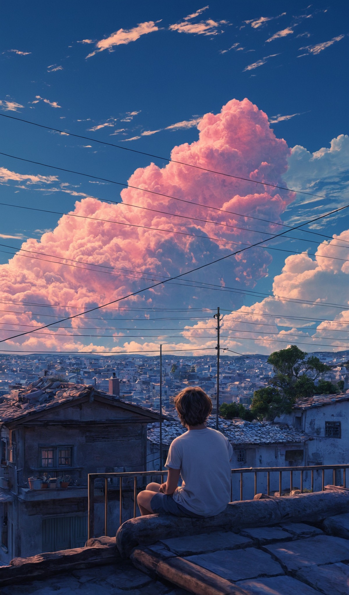 art, purple, pink, neon, anime, lofi