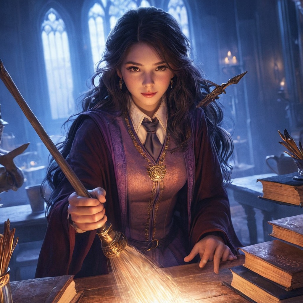 fanart, magic, harrypotter, quidditch, ravenclaw, sorceress