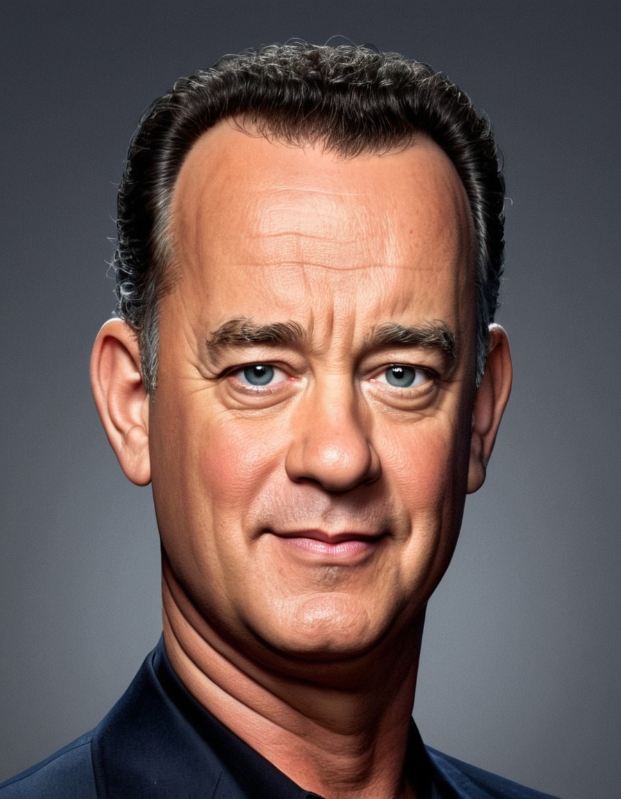 tom hanks, portrait, painting, actor