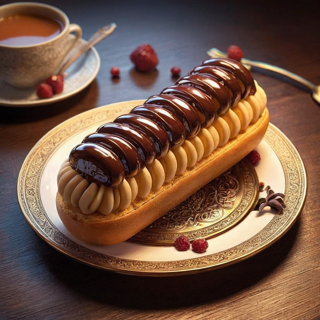 chocolate, dessert, eclair, food