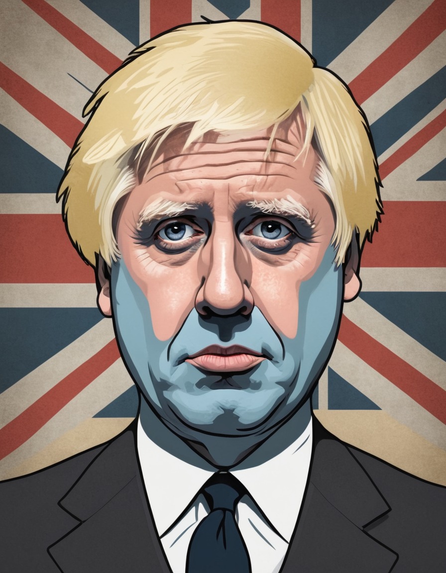 boris johnson, satire, historical figure, political caricature, politics