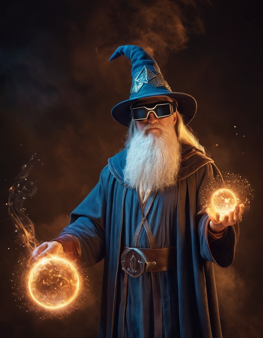 wizard, virtual reality, fantasy, spellcasting, medieval, art