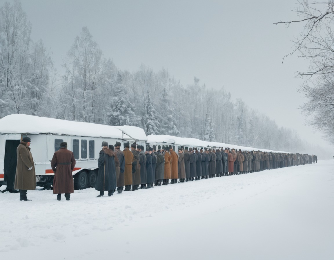 winter, russia, queue, bureaucracy, waiting, russians