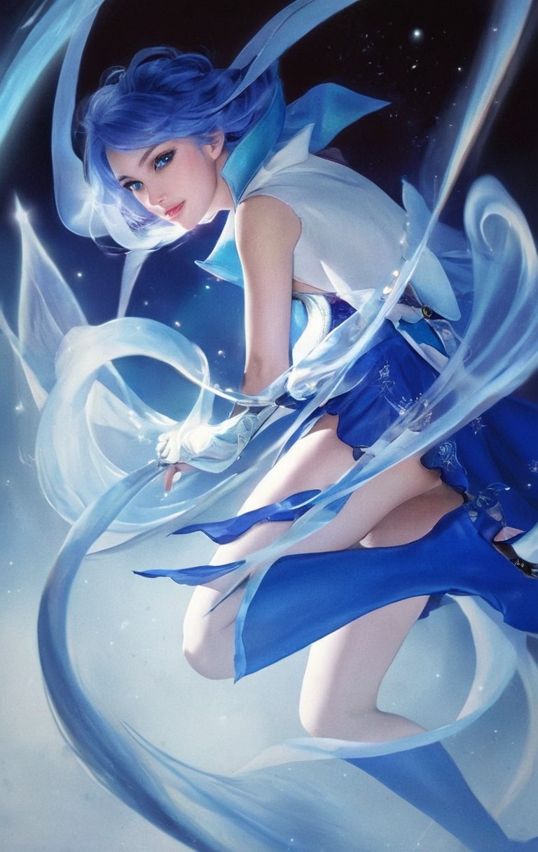 sailor mercury, sailor moon fanart