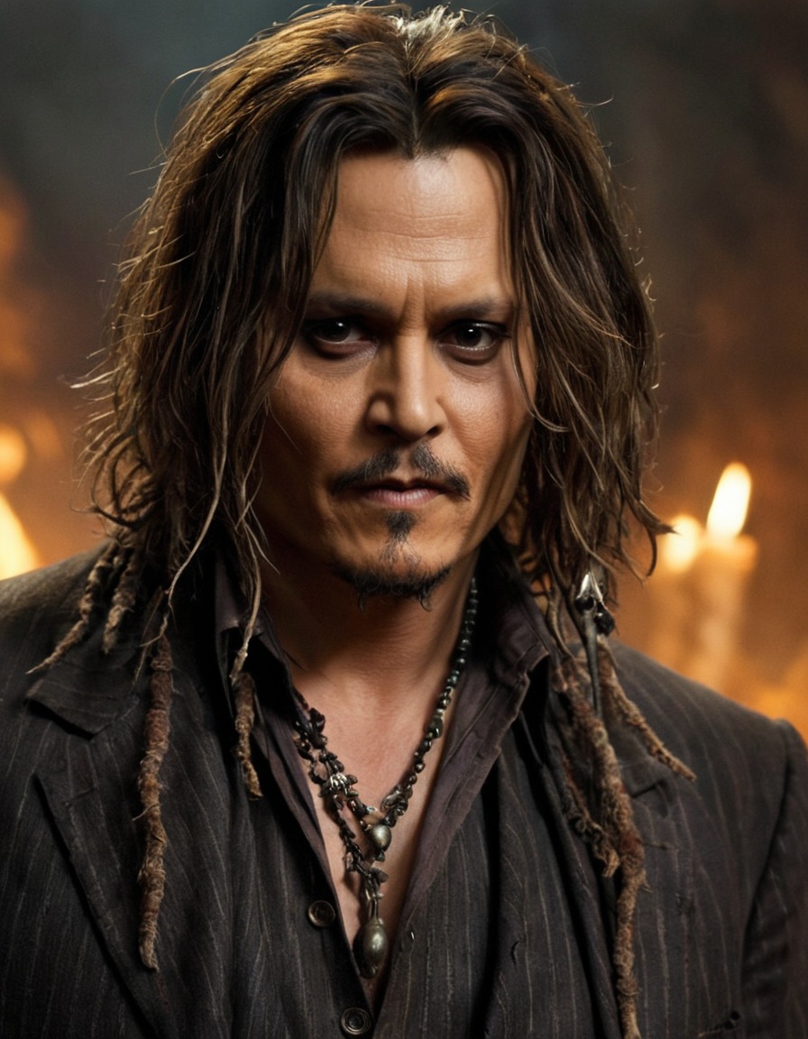 johnny depp, transformation, evil, monster