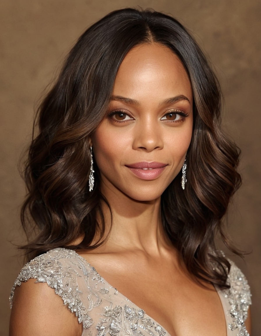 zoe saldana, mesmerizing, beautiful, award-winning, actress, portrait