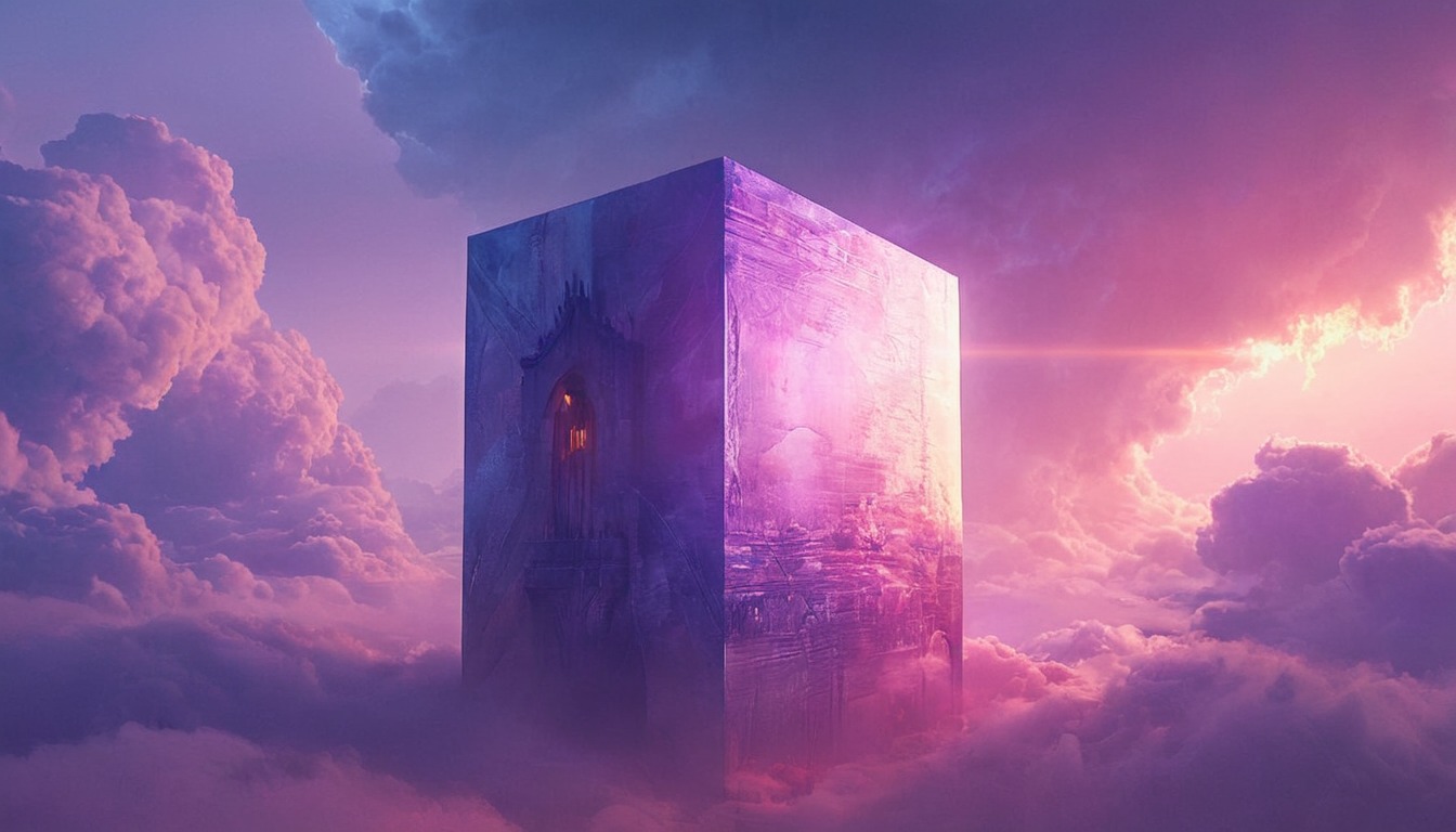 fantasyart, wallpaper, digitalart, scifi, surreal, portrait, magic, digitalpainting, sky, cube, dailychallenge, midjourney, midjourneyart, midjourneyartwork