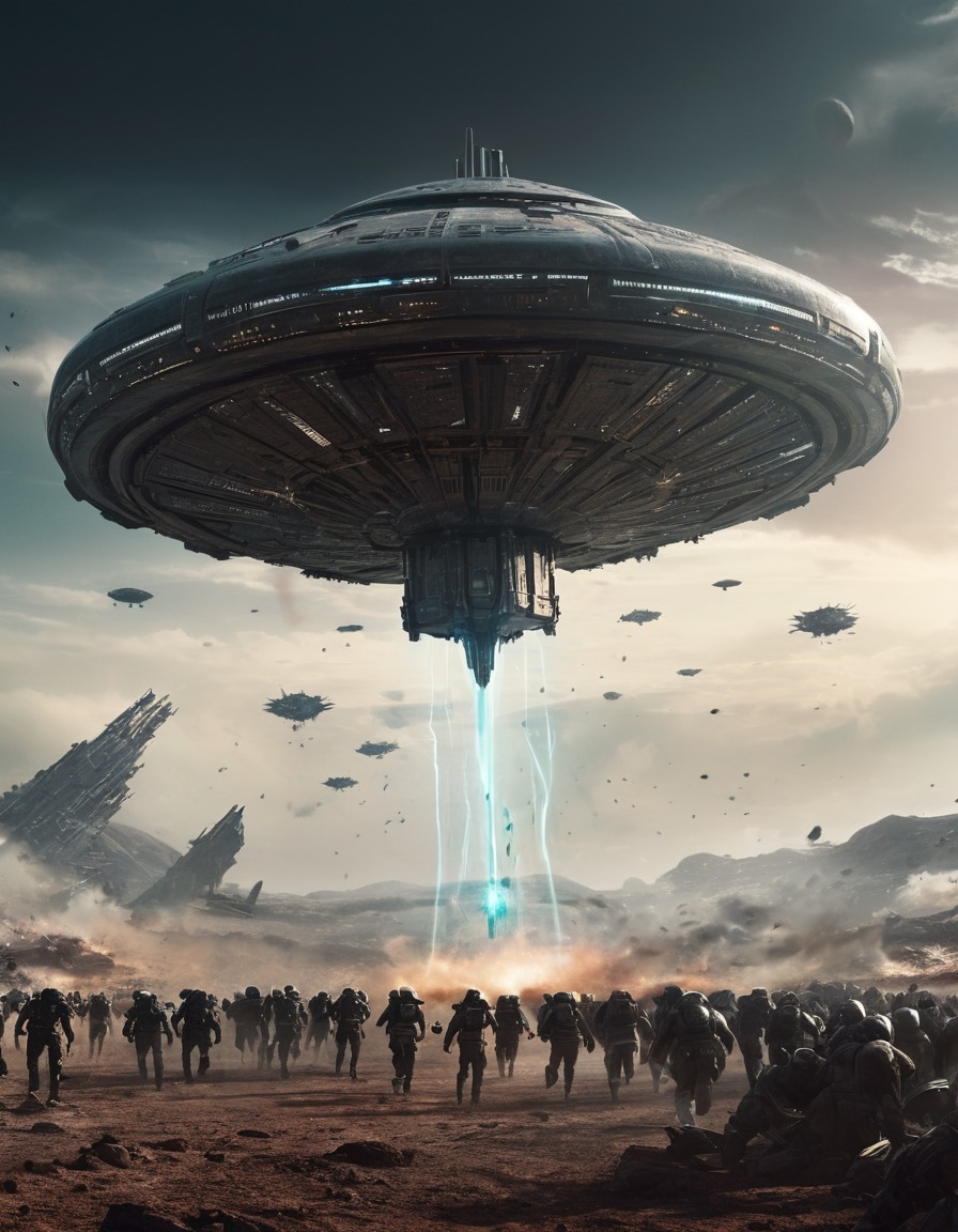 science fiction, alien invasion, battle, war, futuristic, aliens, three body problem, trisolaran