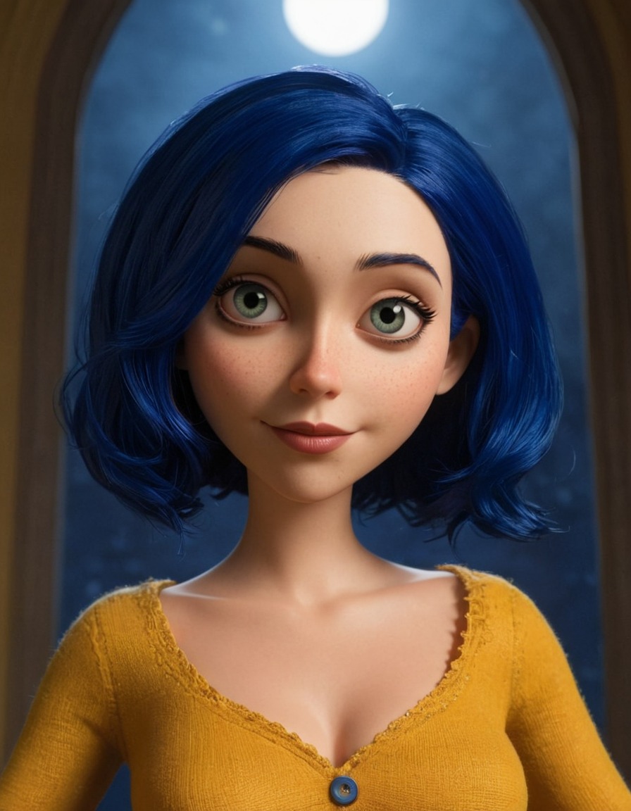 coraline jones, character, book adaptation, neil gaiman, fantasy, movie adaptation, strong female lead