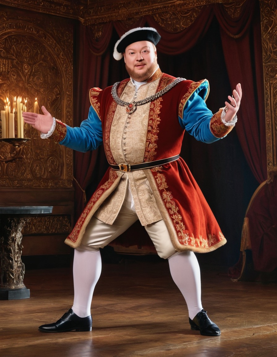 henry viii, tiktok, dance trend, historical figure