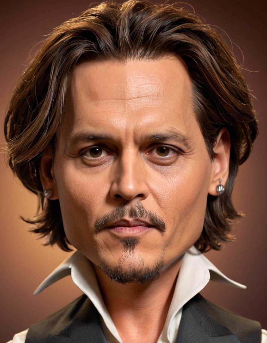 johnny depp, caricature, actor, comedy, humor