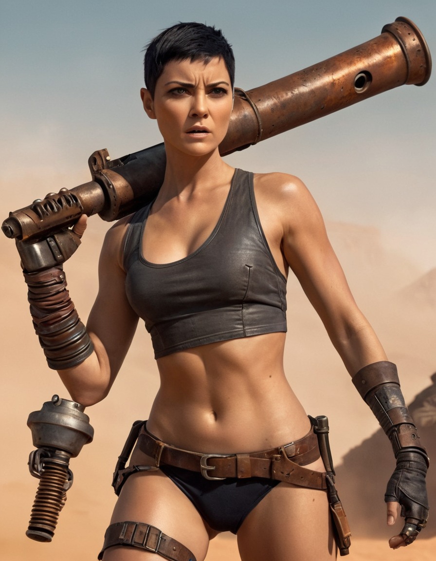 furiosa, mechanical arm, battle, warrior, mad max