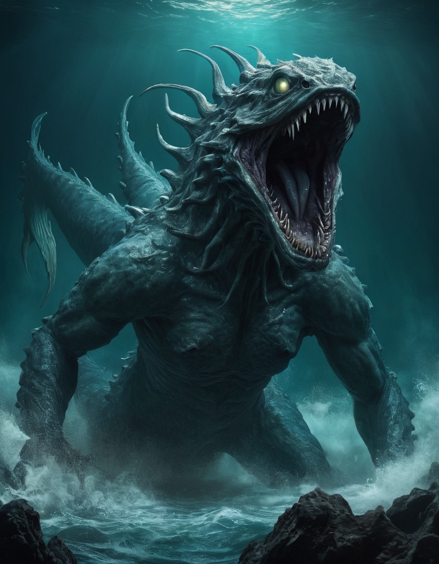 scylla, greek mythology, sea monster, mythical creature, odysseus, charybdis