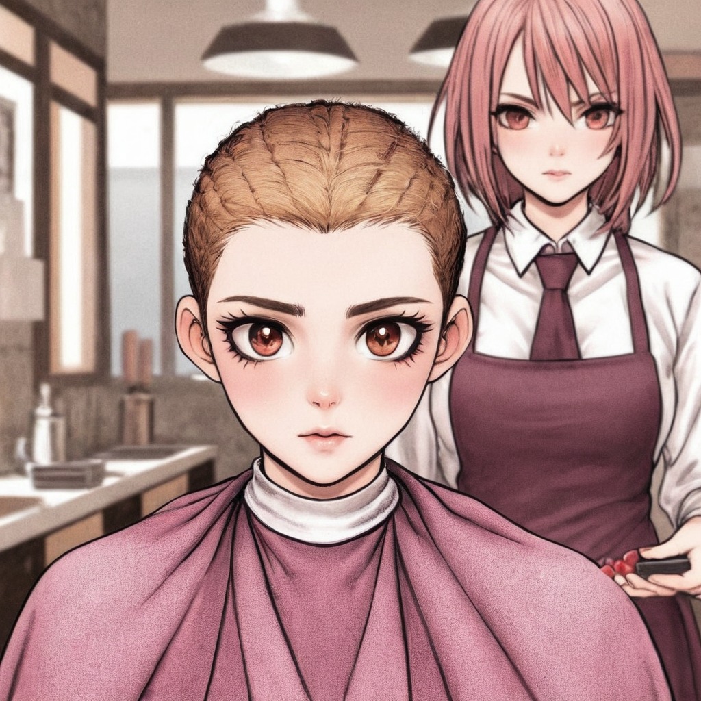 anime, hairstyle, barber, barbers, barbershop, buzz, buzzcut, buzzed, cape, clippers, haircut, haircutting, hairdresser, hairdressers, hairdressing, salon, scene, shave, shaved, shaving, stubble, barberchair, animehaircut, barberette