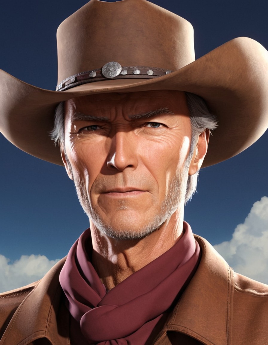 cowboy, anime, clint eastwood, western