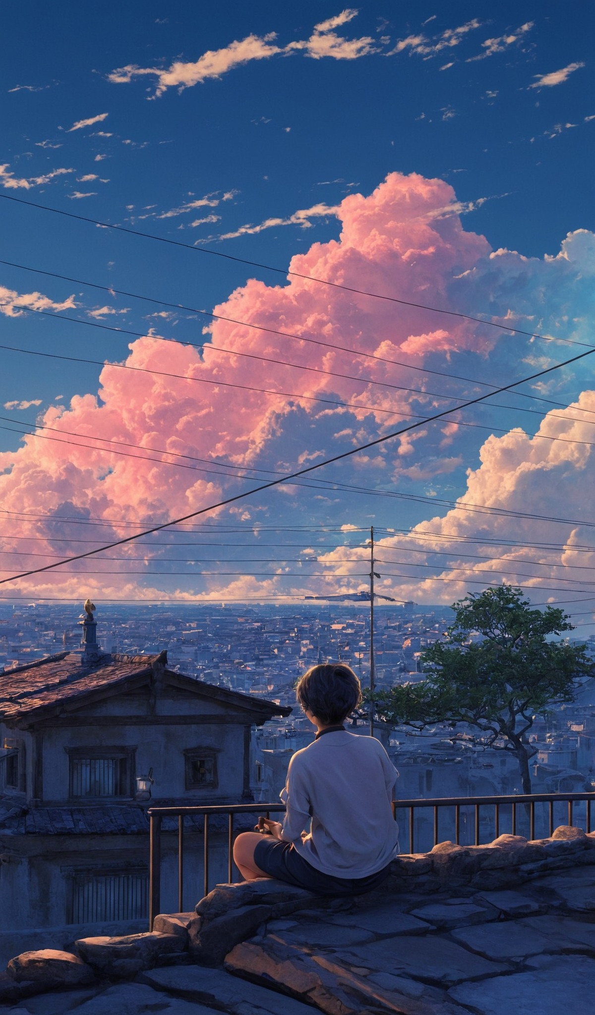 art, purple, pink, neon, anime, lofi