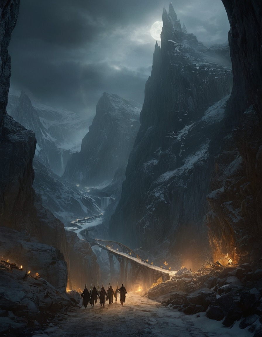 fantasy, the fellowship of the ring, mines of moria, adventure, john tolkien, tolkien