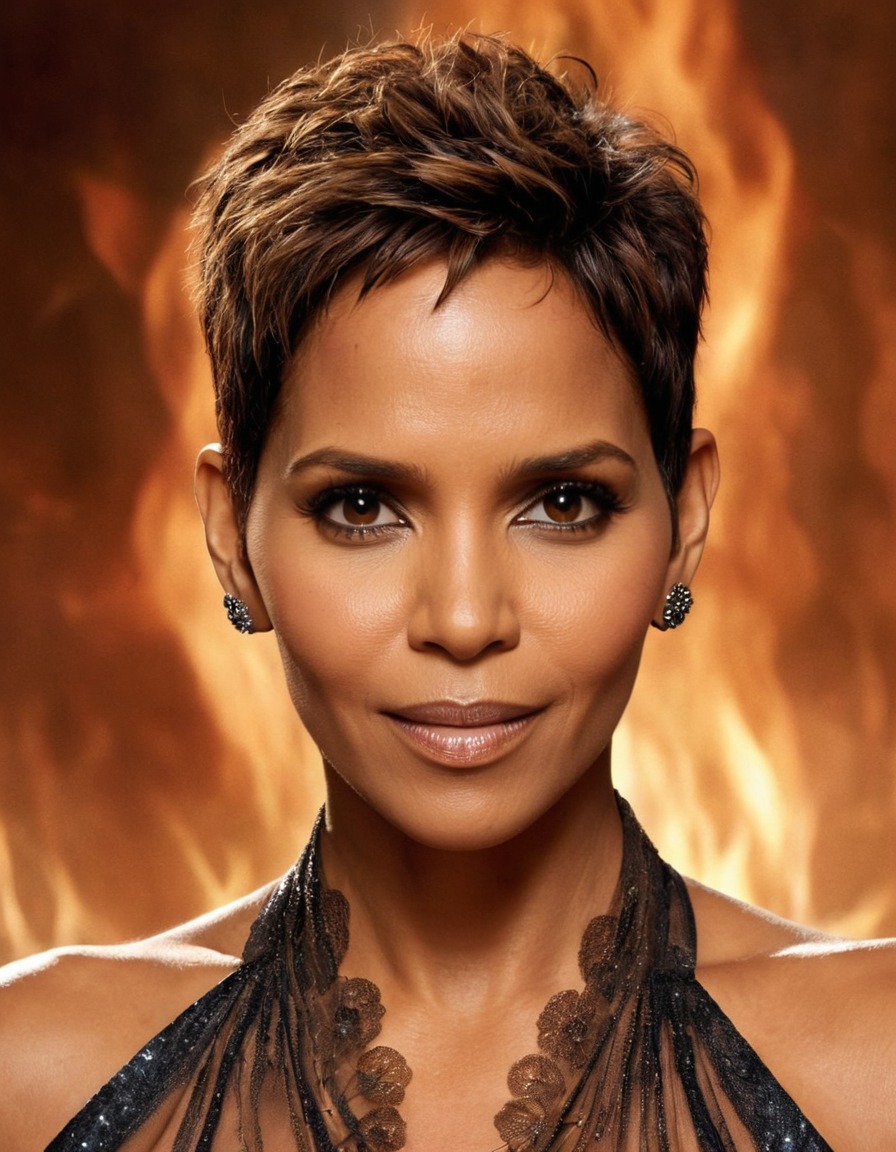 halle berry, actress, beauty, award-winning, portrait, celebrity, talent