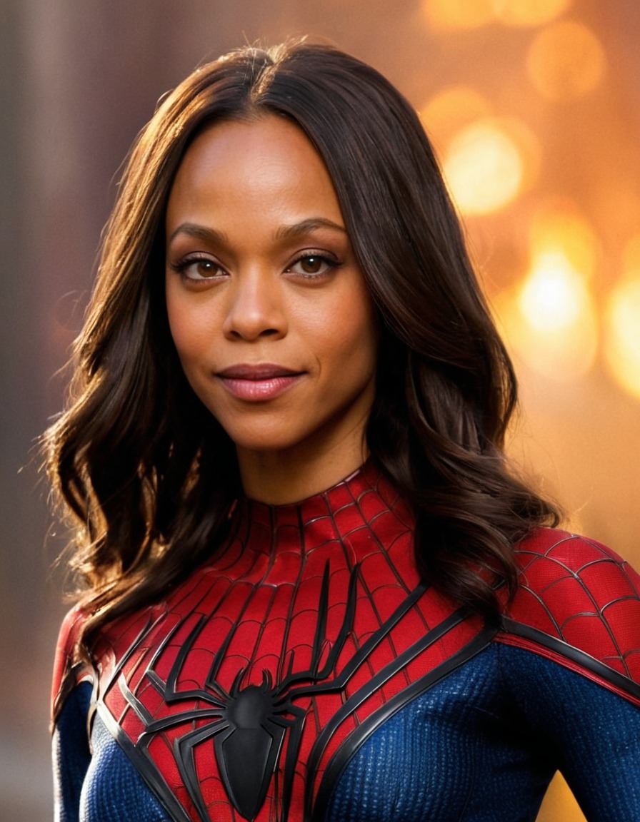 zoe saldana, spiderman, marvel, actress, superhero, casting, film