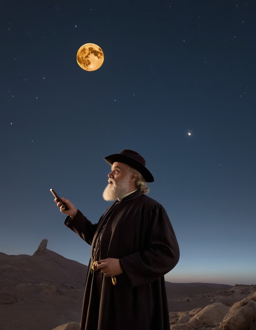 galileo galilei, smartphone, tracking, moon phases