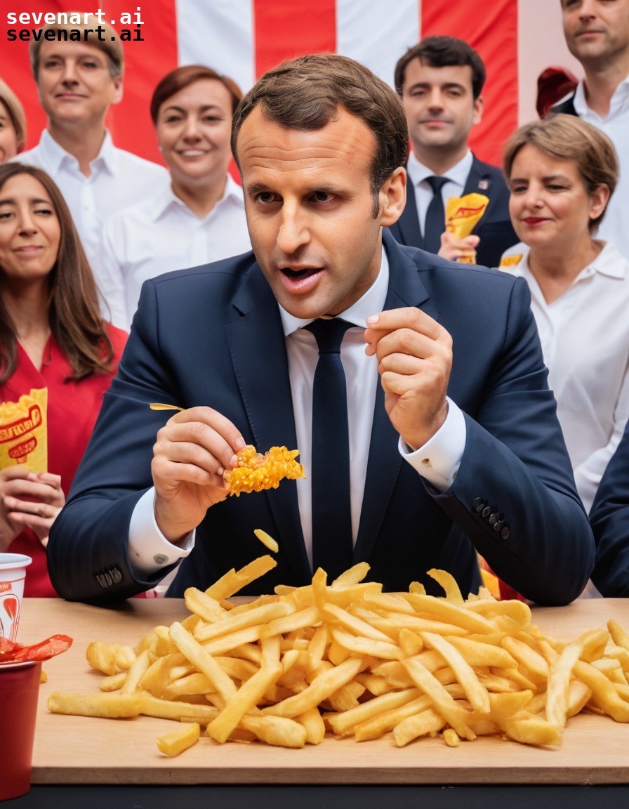 food, french culture, competition, humor, politics, emmanuel macron, france