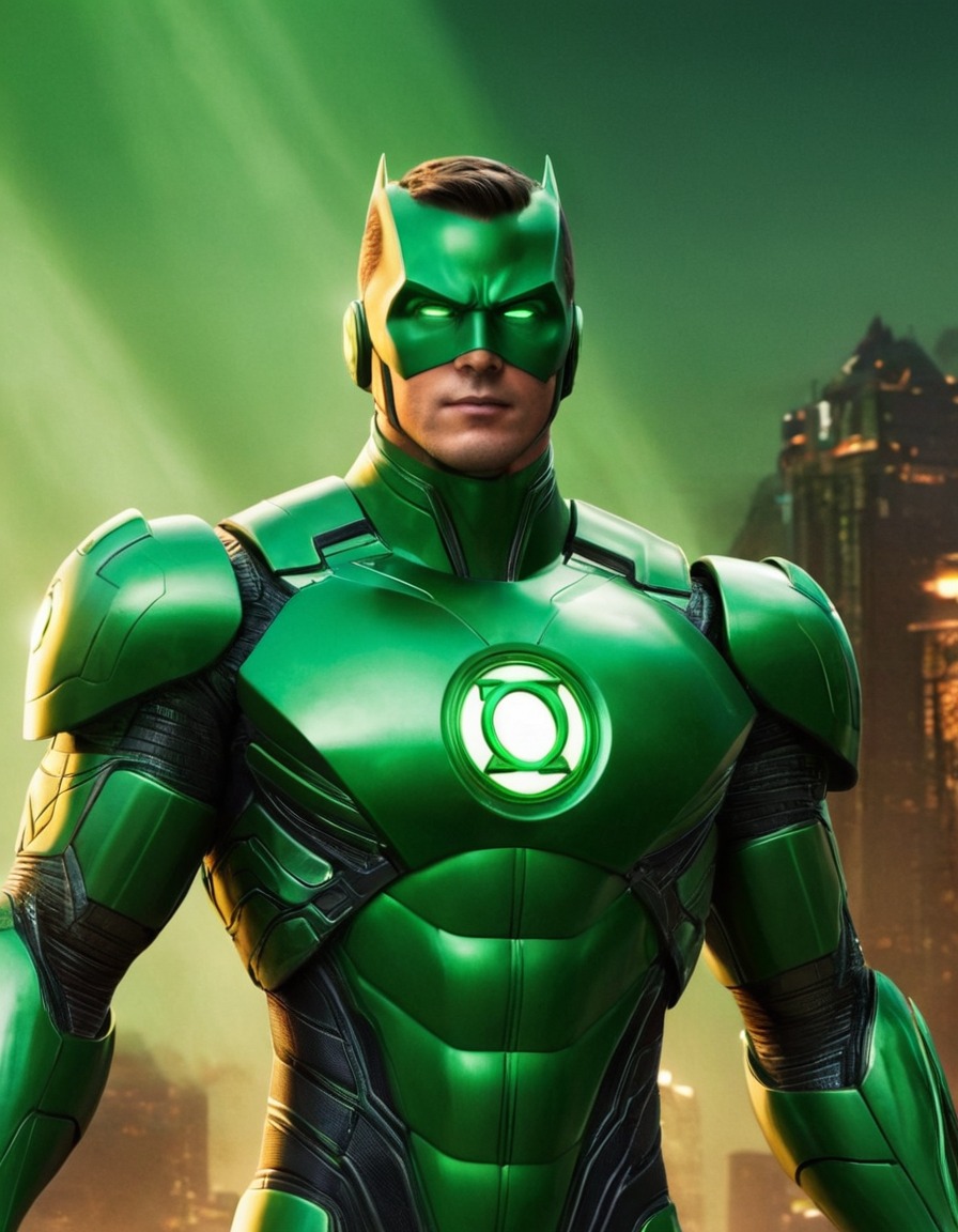 green lantern, robot, dc comics, superhero, fictional character