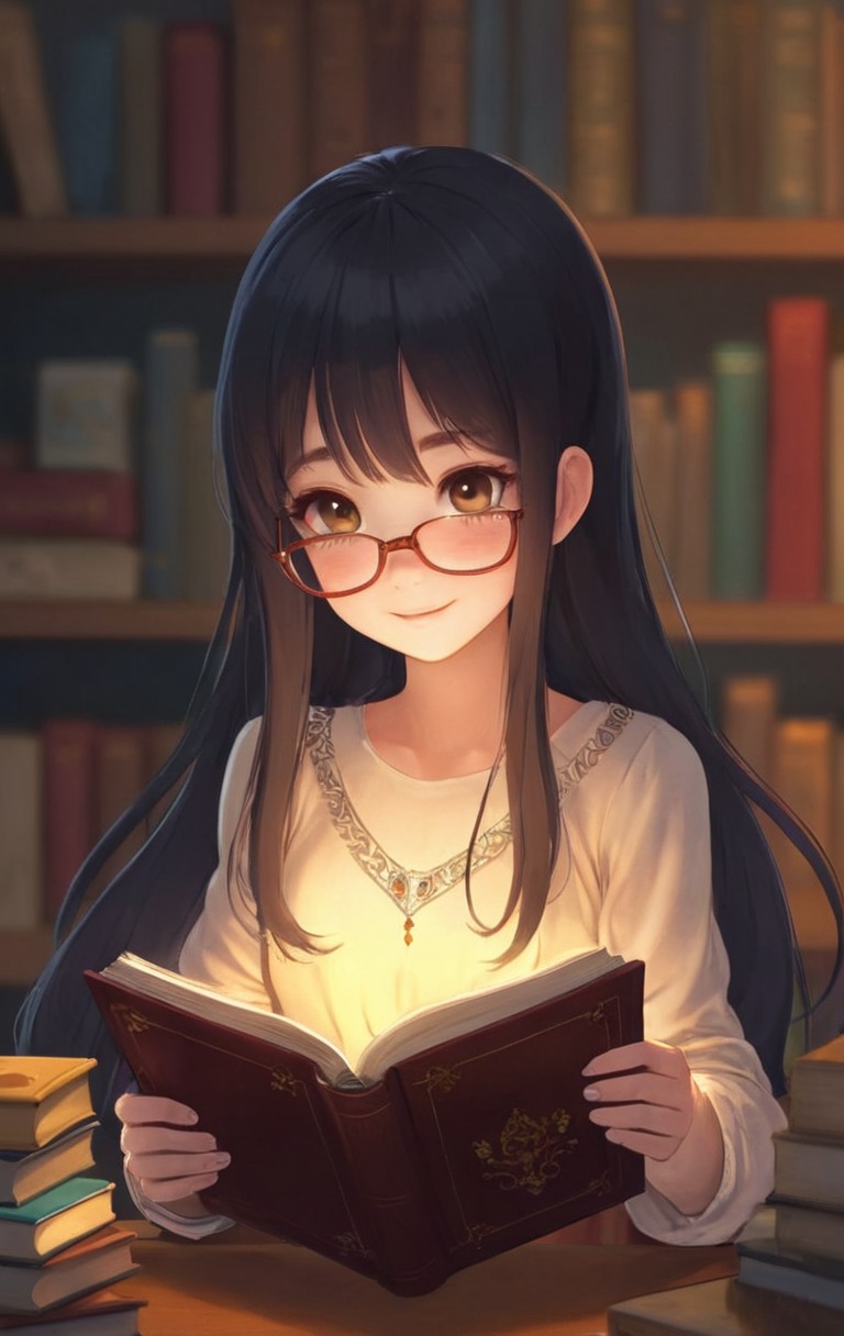 anime, animegirl, magic, fanart, books, animedrawing, animelove, animestyle, bookworm, cuteanimegirl, hairstyle, wallpaper, wallpaperanime