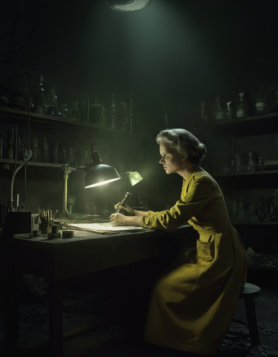 marie curie, radioactive materials, laboratory, science, research